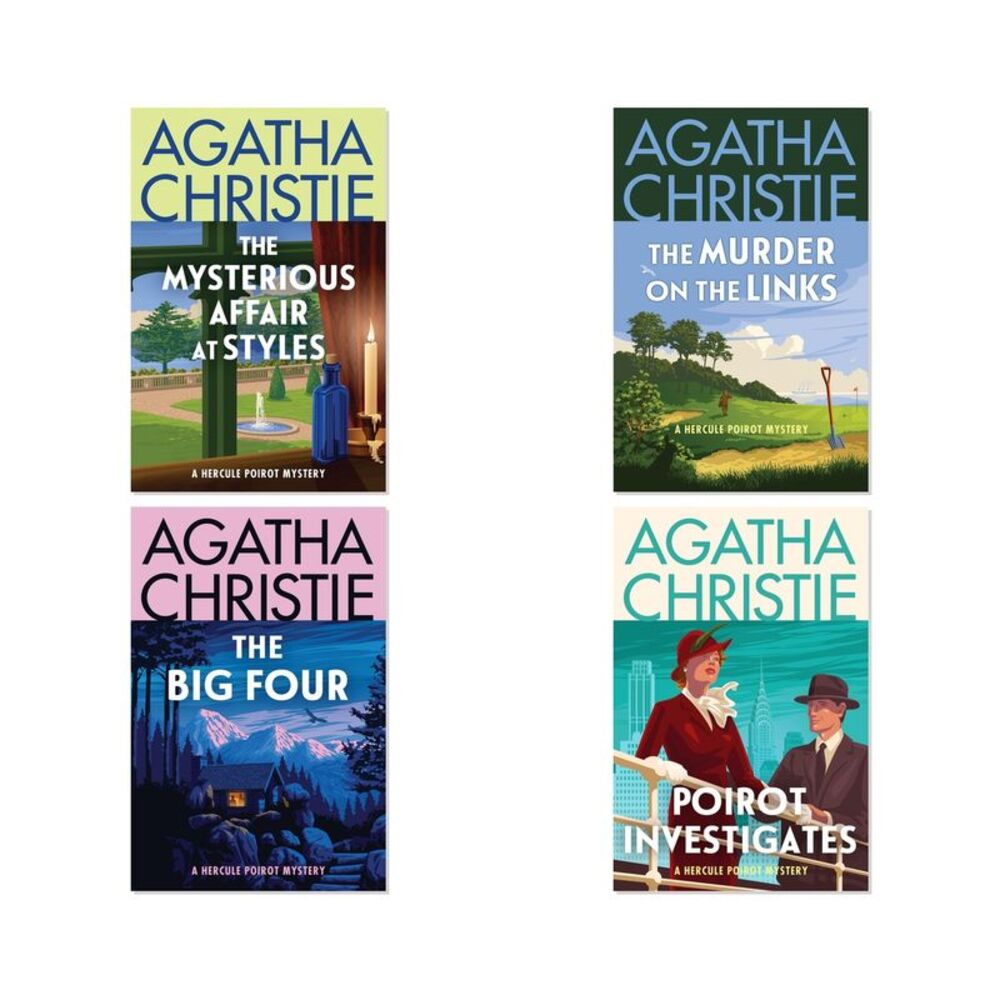 Poirot Origins & Early Cases 4-Book Complete Bundle Set by Agatha Christie